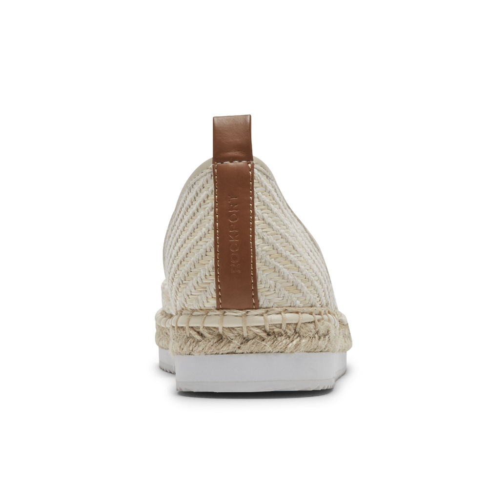 Rockport Womens Slip-On Beige - Seaview Bungee - UK 578-DZOTLQ